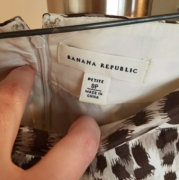 Banana Republic Leopard Print Silk Skirt Sz 8P - Picture 2 of 8